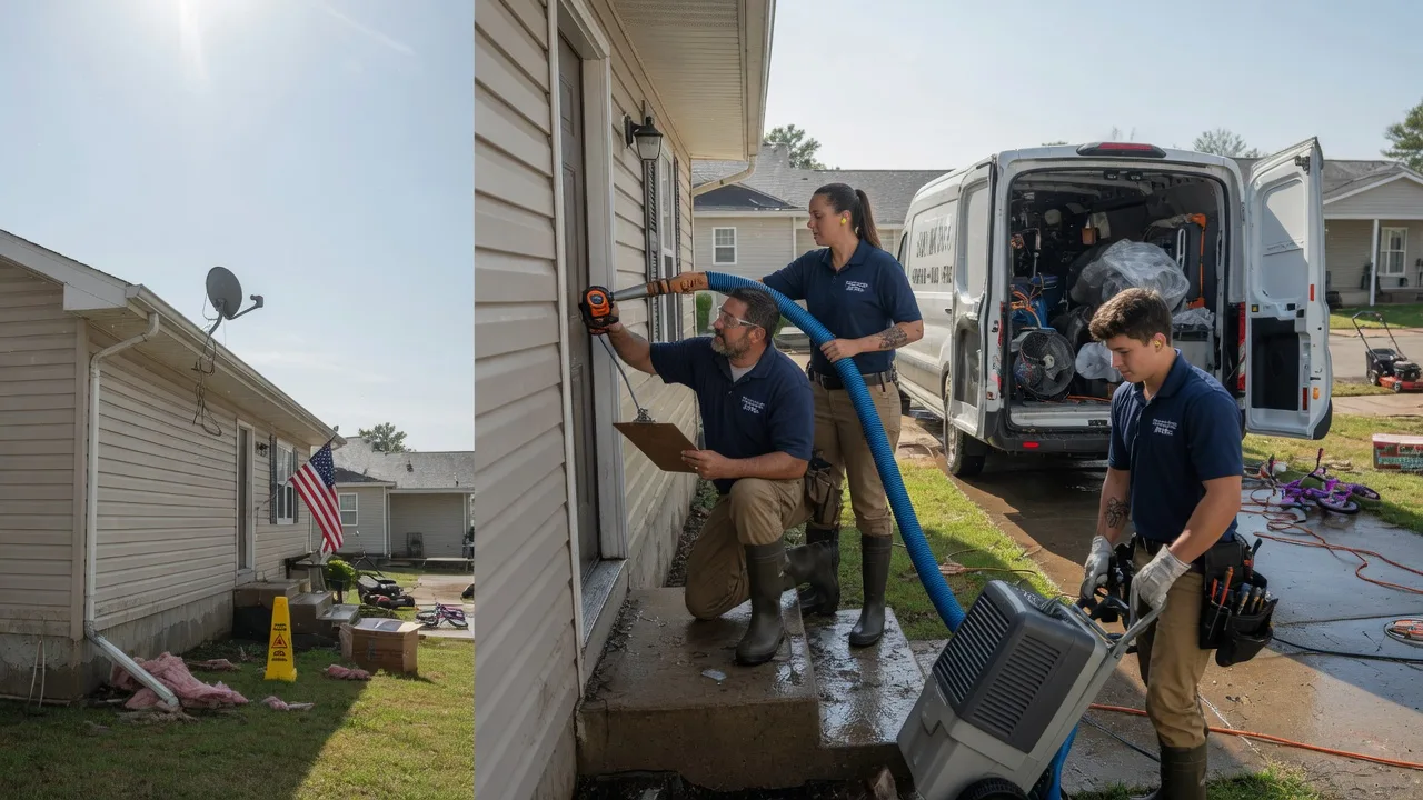Ceiling Water Damage Restoration in Colfax, WI near me